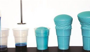 تست فوم در لیوان