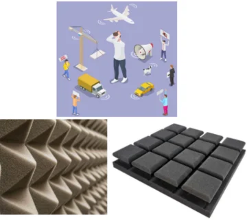 فوم پلی‌ یورتان مورد استفاده بعنوان عایق صوت