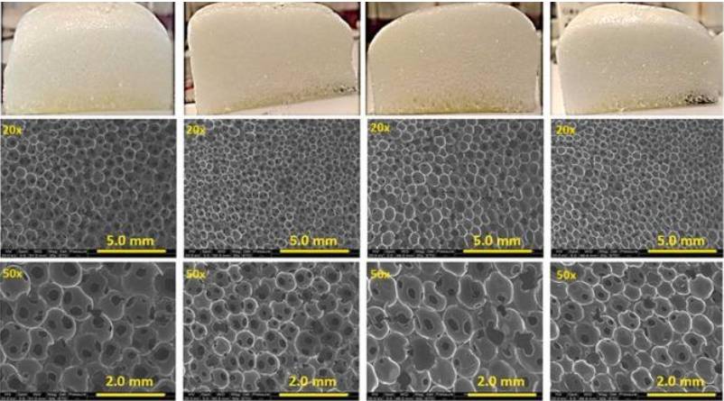 اثر اندازه سلول بر رسانایی حرارتی فوم پلی‌یورتان
